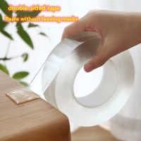 Nano Double Side Tape Feature Waterproof Reusable Adhesive Transparent Glue Stickers Suit for Home Bathroom Decoration Tapes Adhesives  Tape