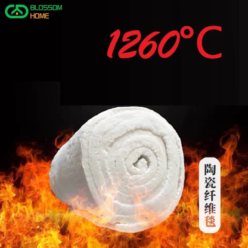 Aluminum Silicate High Temperature Insulation Ceramic Fiber Blanket Fabric  Industry DIY Material Ceramic Fiber Size 61*50cm