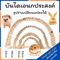 【Small Pet Club】ของเล่น สวิง บันไดอ่อน โค้ง สะพานไม้ รั้ว อุปกรณ์ตกแต่งทางเดิน อุปกรณ์สัตว์เลี้ยงขนาดเล็ก หนูแฮมสเตอร์ กระต่าย กระรอก ชูการ์ไกลเดอร์ หนูซีเรีย เจอร์บิล