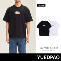 เสื้อ เสื้อยืดผู้ชาย เสื้อยืด Yuedpao No.1 เสื้อยืด Oversize ผ้าหนาทรงสวย ยับยากรีดง่าย รับประกันไม่ย้วย 2 ปี เสื้อยืดโอเวอร์ไซส์ All Pride Banner