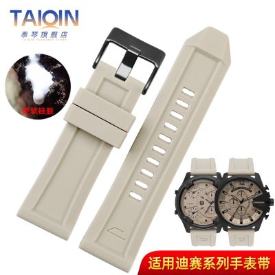 Suitable for Diesel watch strap DZ4496/4323/7416/4476 waterproof and sweatproof silicone mens watch strap 26mm