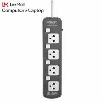 Anitech H3334-GY Power Strip /4 Socket/4 Switch/ 3M./Grey ( H3334-GY )