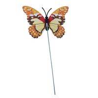 Multicolor Garden Butterflies on Sticks x10. Dia 7cm;Single layer butterfly