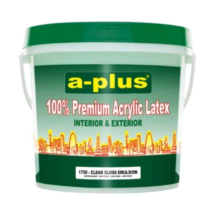 Acrylic Emulsion Clear Gloss APlus/APlus 1Liter, 4Liter(1Gallon