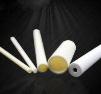 Alumina ceramic tube Hollow insulating rod Thermocouple protection tube 100mm length.