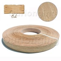 Red Oak Wood Veneer Sheet Edge Banding Adhesive Tape 15m Hot Melt Glue Iron on Plywood Roll Furniture Wooden Veneer Roll