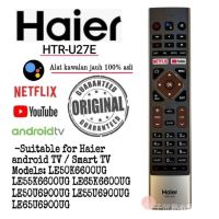 HAIER รีโมตคอนโทรล สําหรับ Android TV htr-u27e Netflix LE50K6600UG LE55K6600UG LE65K6600UG LE50U6900UG LE55U6900UG Le65Ug