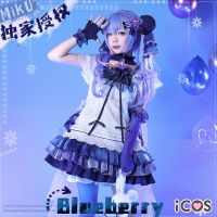 Balance payment ICOS exclusive licensing blueberry MIKU sound at the beginning of the future cos serve dessert with soft Eva cosplay female Cosplay⊙❅℗