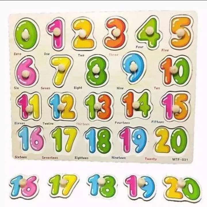 Wooden Numbers 0-20 PUZZLE | Lazada PH