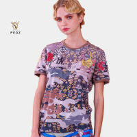 PEDZ Floral Camouflage T-Shirt เสื้อยืดพิมพ์ลายพรางดอกไม้