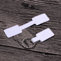 ✺▲ White self-adhesive square head jewelry label bracelet jade ring glasses tag hanging card sticker