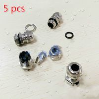 5 pcs Thermowell nipple Connector brass M12x1.5 Waterproof connector Silicone seal brass metric thread cable glands