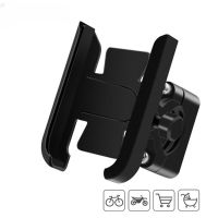 Motorcycle Handlebar Phone Holder Bicycle Rotatable Aluminum Alloy 4-7 inch Phone Holder Rearview Mirror Mobile Cell Phone Stand