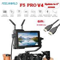 FEELWORLD F5 Pro V4 หน้าจอมอนิเตอร์ สำหรับถ่ายภาพ ผู้กำกับ ขนาด 6 นิ้ว แถมฟรี สาย HDMI แบบสองหัว