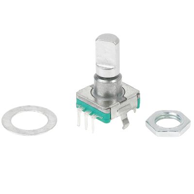 ☈☌✇ 1PC EC11 Thin Rotary Encoder With Switch 30 Positioning 15 Pulse 15mm Half-axis Audio Digital Potentiometer 5 Feet