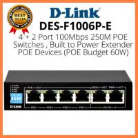 D-LINK (DES-F1006P-E) Switching Hub 4 Port POE + 2 Port Uplink (5") เลือก 1 ชิ้น 1 อย่าง Computer คอมพิวเตอร์ Case wifi wireless bluetooth pad fan ลำโพง หูฟัง ไร้สาย HDMI Notebook Tablet USB TypeC Mini Power Supply Keyborad Mouse Game เกม Mainboard