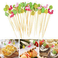 Pineapple Toothpick Decorations Festive Salad Spears Wedding Fruit Sticks Hawaiian Cocktail Toothpicks Summer Food Skewers