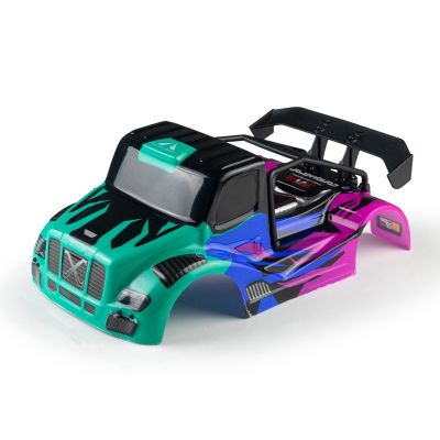 RC Car Body Shell with LED Light for SG1610 SG 1610 1/16 RC Car Replacement Accessories ,Green-Pink