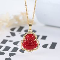 ZZOOI New Design Of Religious Geometry Buddha Peace Blessing Pendant Necklace Fashion High Quality Stainless Steel Chain For Men Women