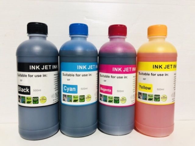 หมึกเติม-hp-500-ml-น้ำหมึกเติม-หมึกเติม-tank-หมึกเติมตลับ-หมึกขนาด-500-bk-c-m-y-หมึกคุณภาพดี