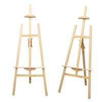 Adjustable Pine Wood Art Painting Easel Foldable Wooden Smooth Sketch Artist Easels For Drawing Board Blackboard