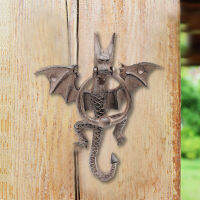 ประตู Knocker Supply Vintage หัวมังกรประตู Knockers Garden Garden Gate Handles ตกแต่งประตู Solid Cast ลูกบิดประตูดึง