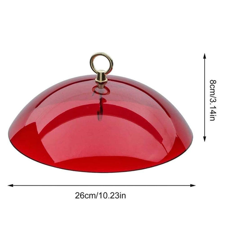 โดมป้องกันที่ให้อาหารนกแผ่นยางกระรอกสำหรับแขวนที่ให้อาหารนก-s