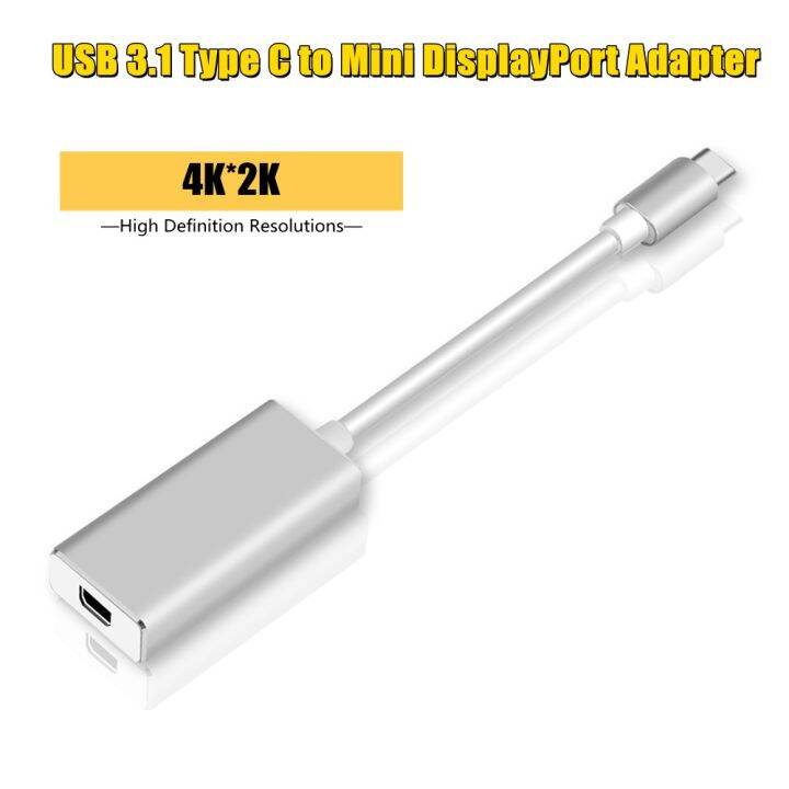 อะแดปเตอร์แปลง Type C to Mini DP Adapter 4K USB C to Mini DisplayPort