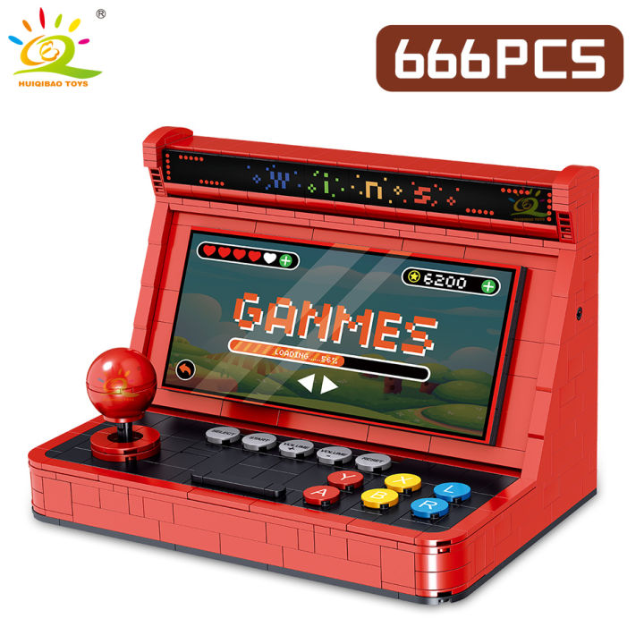 ใหม่-huiqibao-666pcs-จำลอง-r-เดสก์ท็อปเกมเครื่อง-micro-building-blocks-มินิอิฐประกอบของเล่นเด็กสำหรับเด็ก