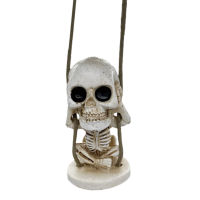 Add Fun Rear View Mirror Party Swinging Skeleton Horror Trip Cool Atmosphere Car Hanging Ornament Bedrooms Christmas Cute Sugar Halloween Skull Decor