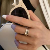 [COD] South Koreas Dongdaemun retro old-fashioned 925 silver ring female fashion cold style advanced 2021 new ins