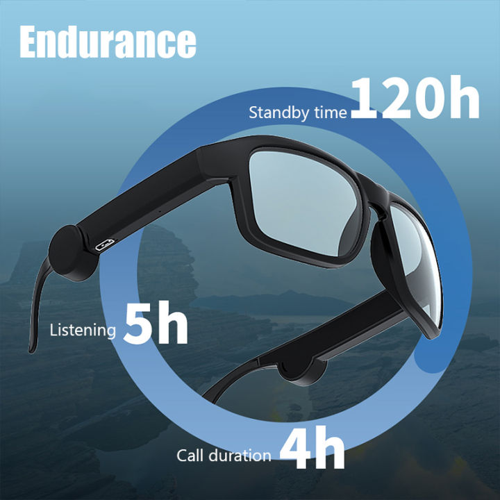 ไร้สายสมาร์ทบลูทูธ5-0แว่นตาชุดหูฟังลำโพงคู่สเตอริโอแฟชั่นกีฬาขี่ตาแว่นตาหูฟัง