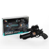 ProudNada Toys ของเล่นเด็กปืนมีเสียงมีไฟ Electric Music Gun Series DOUBLE-BARREL NO.1039