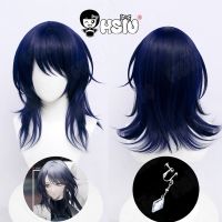 Player Cosplay Wig Game Path to Nowhere Cosplay HSIU 45cm blue black Short hair Synthetic Hair+wig Cap Path to Nowhere Wig