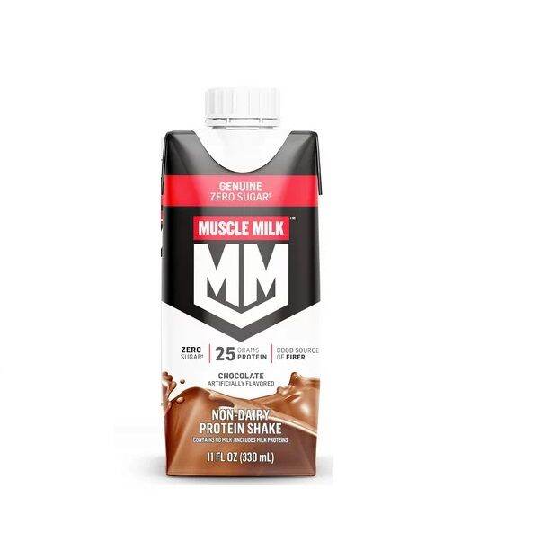 Muscle Milk Genuine NonDairy Protein Shake, Zero Sugar, Chocolate