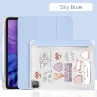 2021 Case iPad สำหรับ Pro 11 M1สำหรับ2019 2020 10.2 7/เคสสร้าง8th 2018 iPad 9.7 5/6th Mini 45 Air 4 10.5 10.9เคสใส่ดินสอ