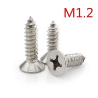 M1.2*3/4/5/6/8/10/12 Stainless Steel Flat Countersunk Head Philips Self Tapping Screw Nails Screws  Fasteners