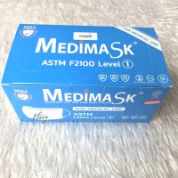 Medimask ลายจุดฟ้า ASTM F2100 ?? กล่องละ 50 ชิ้น