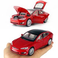 1:32 Scale Tesla Model S Model X SUV Alloy Model Car Six Open Door Sound Light Pull Back Metal Toy Car V208