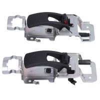 2 pcs ภายในประตู Handle ซ้ายขวา 15926295 Alloy สำหรับ Chevrolet Equinox 2005‑2009