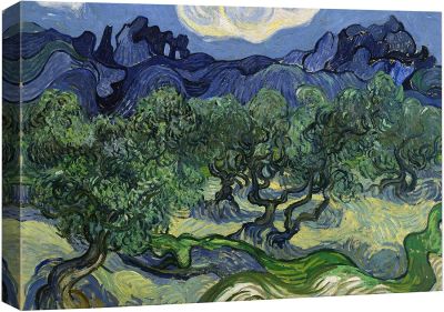 ศิลปะพิมพ์บนผนังผ้าใบต้นมะกอกโดยศิลปิน Master Vincent Van Gogh ถิ่นทุรกันดารธรรมชาติภาพประกอบศิลปะ RelaxCalm สำหรับห้องนั่งเล่นหลายสีสำนักงานห้องนอน X