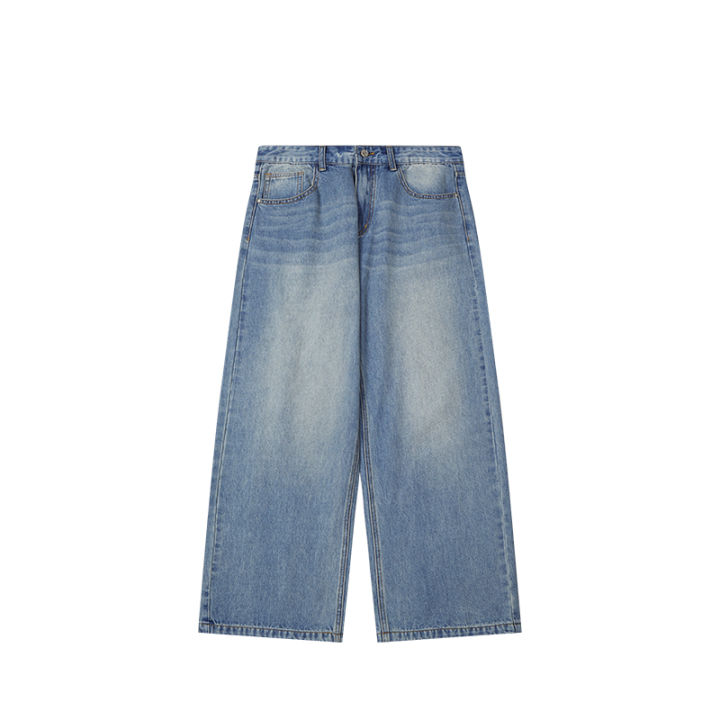 inflasi-dibasuar-jeans-2023-bera-teman-lebar-กางเกงยีนส์กางเกงทรงหลวมผู้ชาย