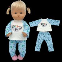 Baby Dolls Clothes Koala Pajama Set For 40 Cm Nenuco Doll Clothes Ropa Y Su Hermanita Children Girl Gift