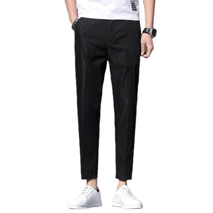 casual-pants-mens-summer-new-men-pants-black-blue-ankle-length-pants-gray-slacks-man-pantalon