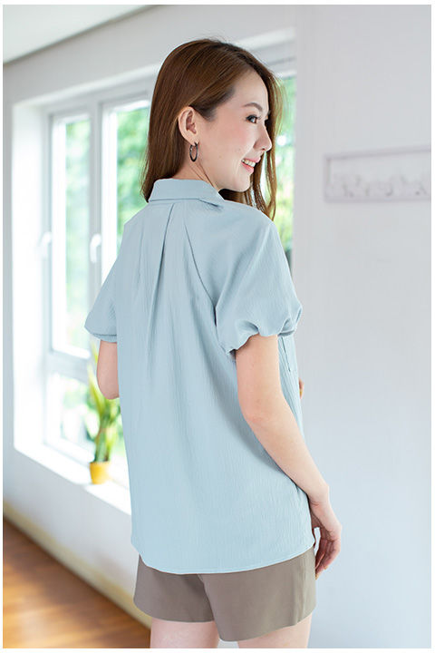 narinari-nt2357-balloon-sleeve-cutie-shirt