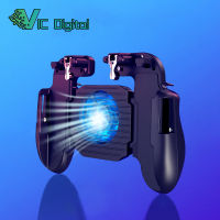 ?ส่งจากกทม? H5（คูลลิ่ง + gamepad）game controller SR จอยเกมมีพัดลม pubg mobile จอยเกมมือถือด้ามจับเล่นเกม มีพัดลมระบายความร้อนและปุ มช่วยยิง ปลอดภัย 100%