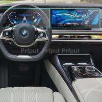 ฟิล์มกันรอยหน้าจอกระจกนิรภัยสำหรับ BMW 7 Series 740i ซีดาน I7 2023 2024 12.3นิ้วข้อมูลรถวิทยุ GPS