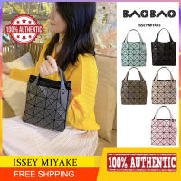 Baobao Issey Miyake Lucent 4X4 100% ต้นฉบับกระเป๋าถือกระเป๋าถือสายกระเป๋ากระเป๋าเบากระเป๋าถือของแท้ถุงผ้าใบเล็ก