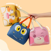 Cute Cartoon Waterproof Lunch Bag Keep Warm Food Storage Organizer Container Heat Retention Cold Insulated Thermal Pouch Carry Handbag with Aluminum Foil for School Office Picnic