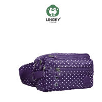 LINGKY HD902 : กระเป๋าคาดเอวขนาดกลาง-ใหญ่ ขนาด 9 นิ้ว มี 6 ช่องซิป / Belt bags